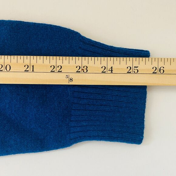 Banana Republic Teal Merino Wool Blend Crewneck Pullover Soft Knit Sweater Sz M - Picture 8 of 10